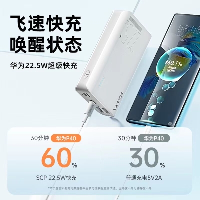 罗马仕10000毫安充电宝移动电源   49 元      领35元天猫优惠券