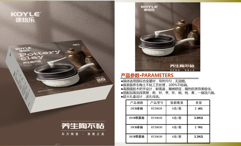 轻油烟锅礼品套装  不粘锅轻油烟系列     周年庆礼品、企业年会礼品推荐