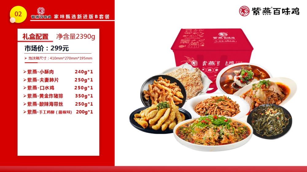 紫燕百味鸡 紫燕礼盒 紫燕联名礼盒 年夜饭精选套餐  员工福利礼品推荐