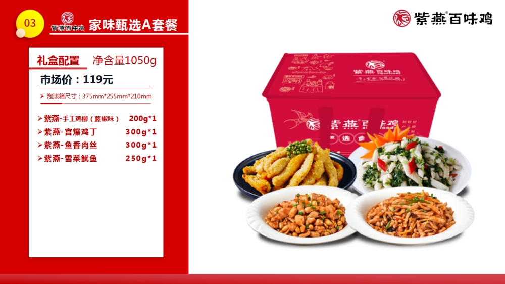 紫燕百味鸡 紫燕礼盒 紫燕联名礼盒 年夜饭精选套餐  员工福利礼品推荐