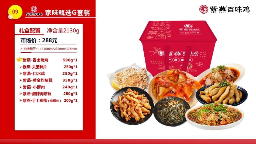 紫燕百味鸡 紫燕礼盒 紫燕联名礼盒 年夜饭精选套餐  员工福利礼品推荐