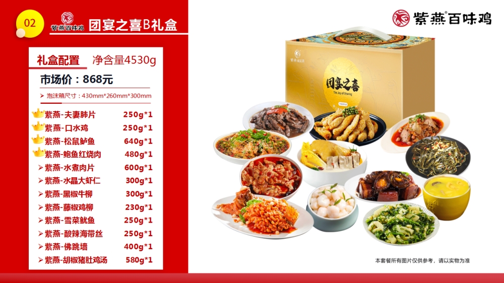紫燕百味鸡 紫燕礼盒 紫燕联名礼盒 年夜饭精选套餐  员工福利礼品推荐