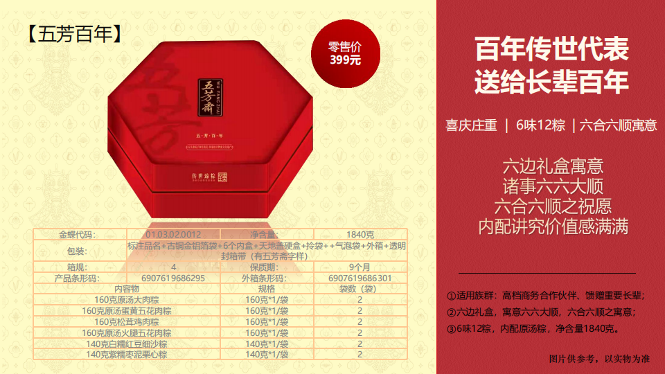 五芳斋粽子礼盒  商务送礼  粽子礼盒  端午节礼品  端午节礼盒  企业采购，节日礼品推荐