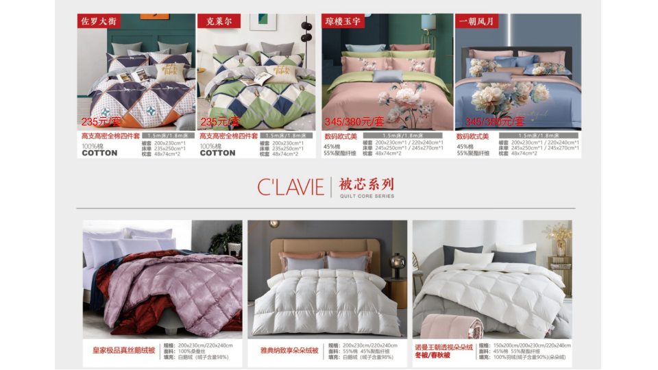 圣富莱家纺 精品四件套 被芯    活动礼品、周年庆礼品、企业采购推荐