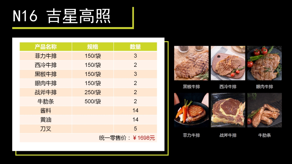 牛排礼盒   整肉原切 ，菲力西冷雪花战斧    企业采购，员工福利礼品推荐