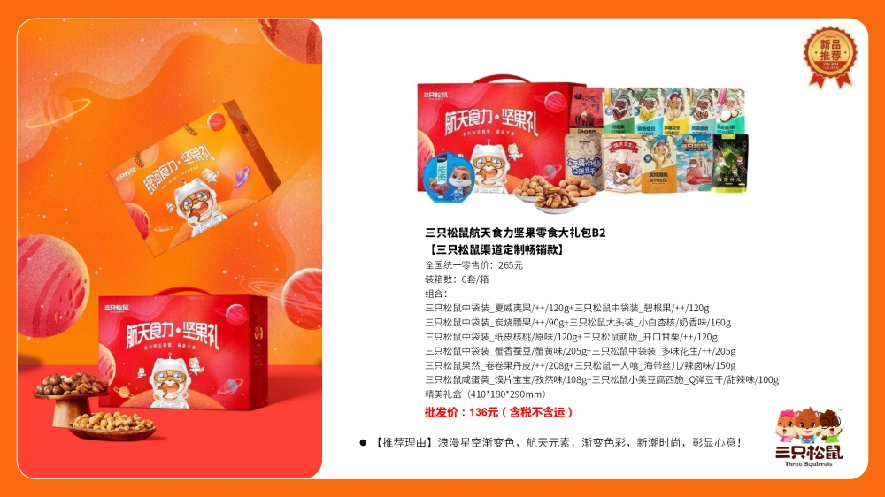 洽洽坚果 三只松鼠 中粮粮小买坚果礼盒 坚果零食大礼包 礼遇坚果礼 企业福利礼品