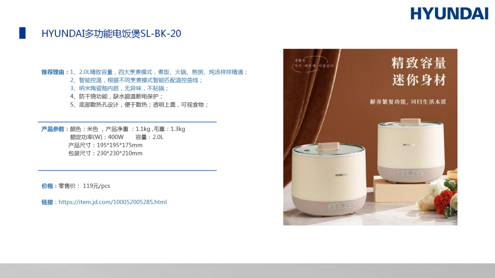 电器礼品，HYUNDAI礼品畅销款