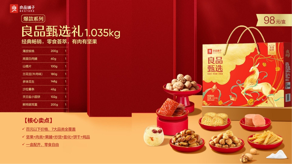 良品铺子零食礼，中秋节日员工福利礼品推荐