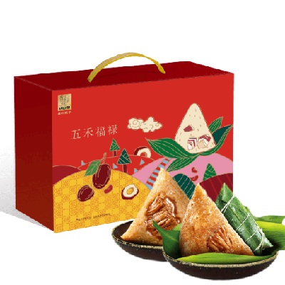 五芳斋粽子礼盒  中粮·时怡爱在粽里粽子礼盒  洞庭湖薄盐多油咸鸭蛋