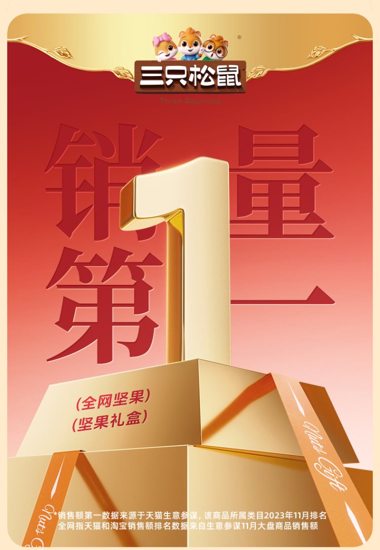 企业员工福利礼品，坚果礼盒礼物【三只松鼠_每日坚果750g/30包】，52.8 元
