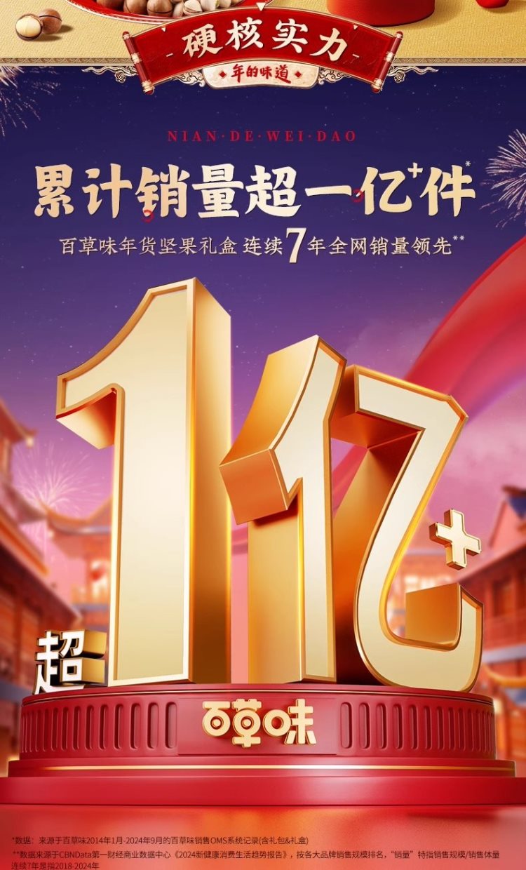 礼盒礼品送礼 百草味坚果大礼包1508g混合干果礼盒每日坚果健康零食送礼送长辈 