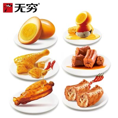 零食伴手礼，无穷鸭脖袋装，口味多样！拍5件37.0，超划算！