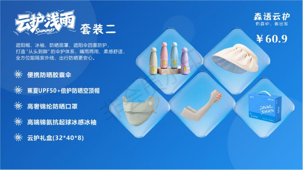 全方位防晒套装礼品，活动礼品推荐！