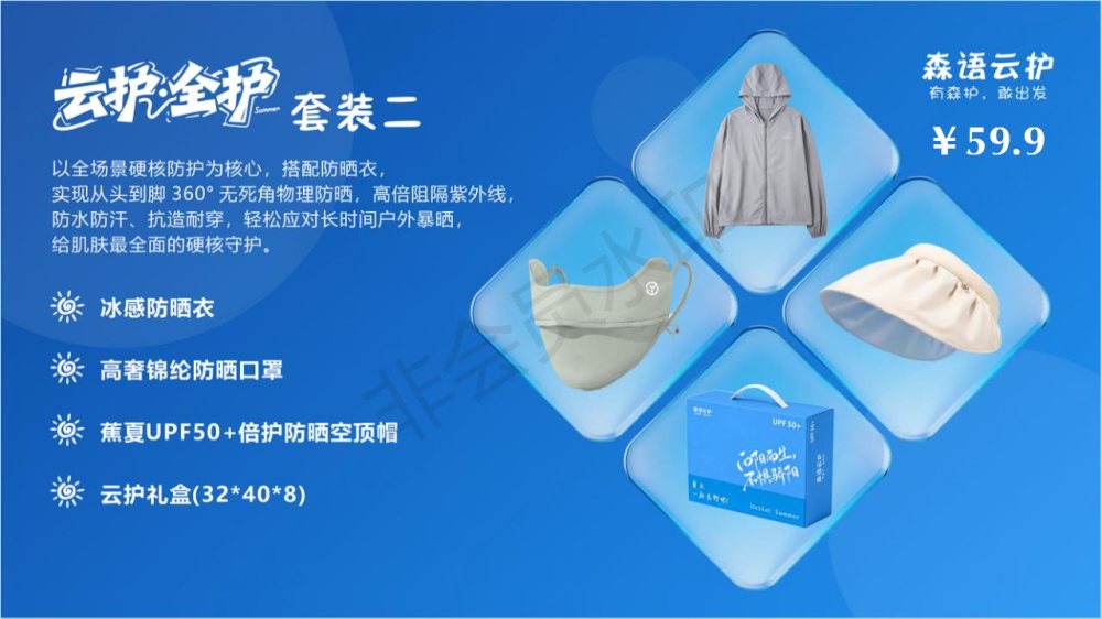 全方位防晒套装礼品，活动礼品推荐！
