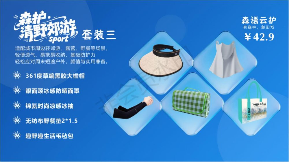 全方位防晒套装礼品，活动礼品推荐！