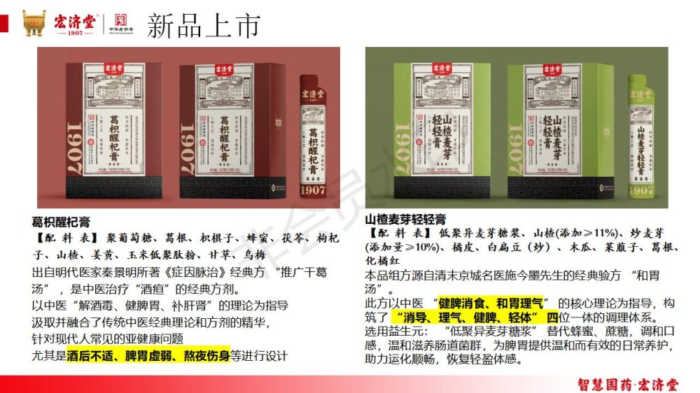 宏济堂膏方系列，传承组方药食同源、草本膏方礼品
